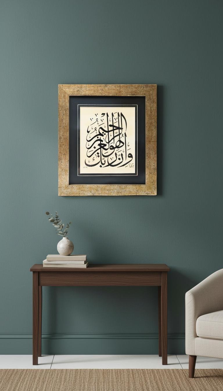 Hat sanatı Orijinal el yazması hüsn-i hat Tablo