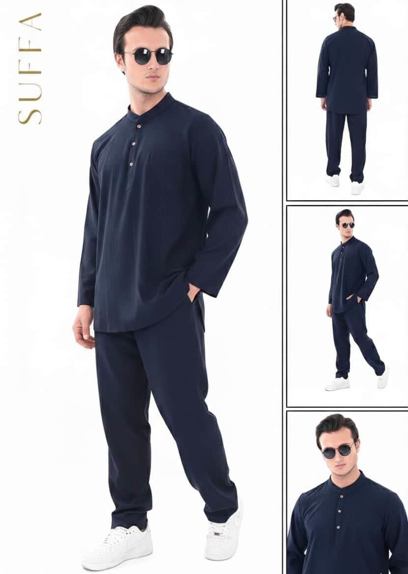 LÜKS Erkek Takım | %100 Pamuk - Umre Kıyafeti 