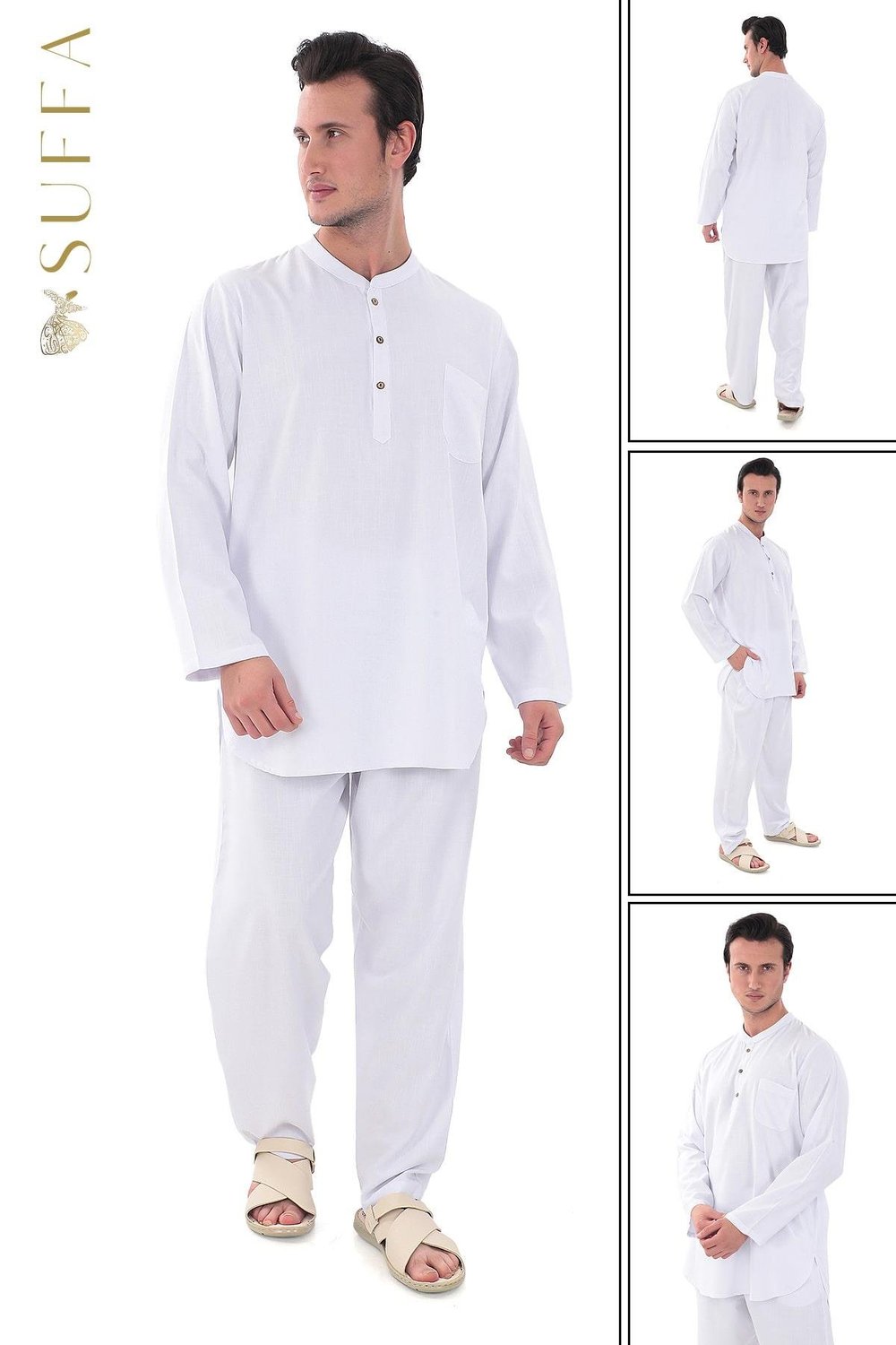 LÜKS Erkek Takım | %100 Pamuk - Umre Kıyafeti 