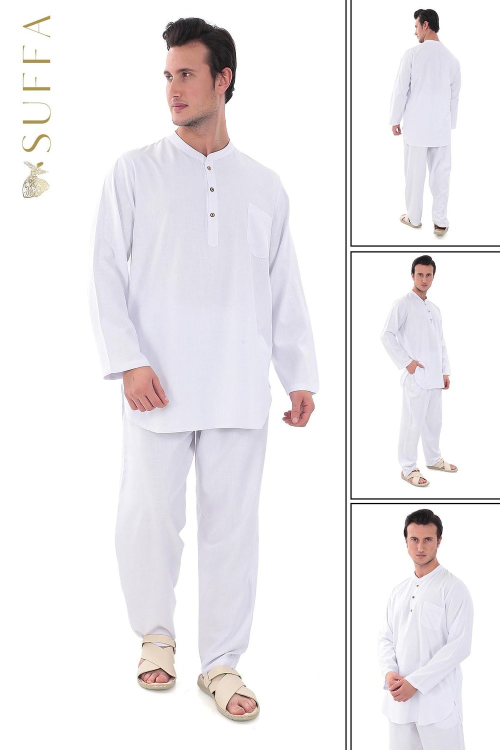 LÜKS Erkek Takım | %100 Pamuk - Umre Kıyafeti 