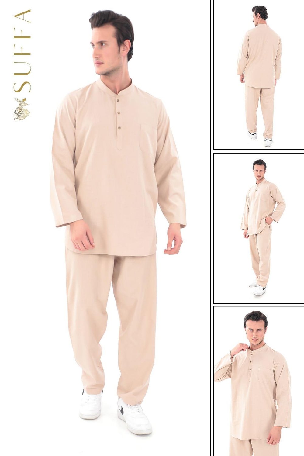 LÜKS Erkek Takım | %100 Pamuk - Umre Kıyafeti 