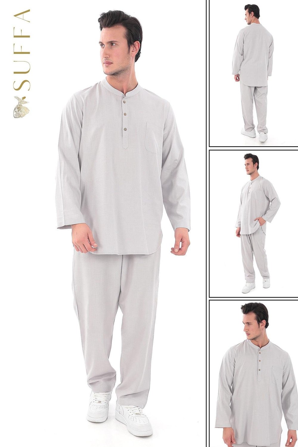 LÜKS Erkek Takım | %100 Pamuk - Umre Kıyafeti 