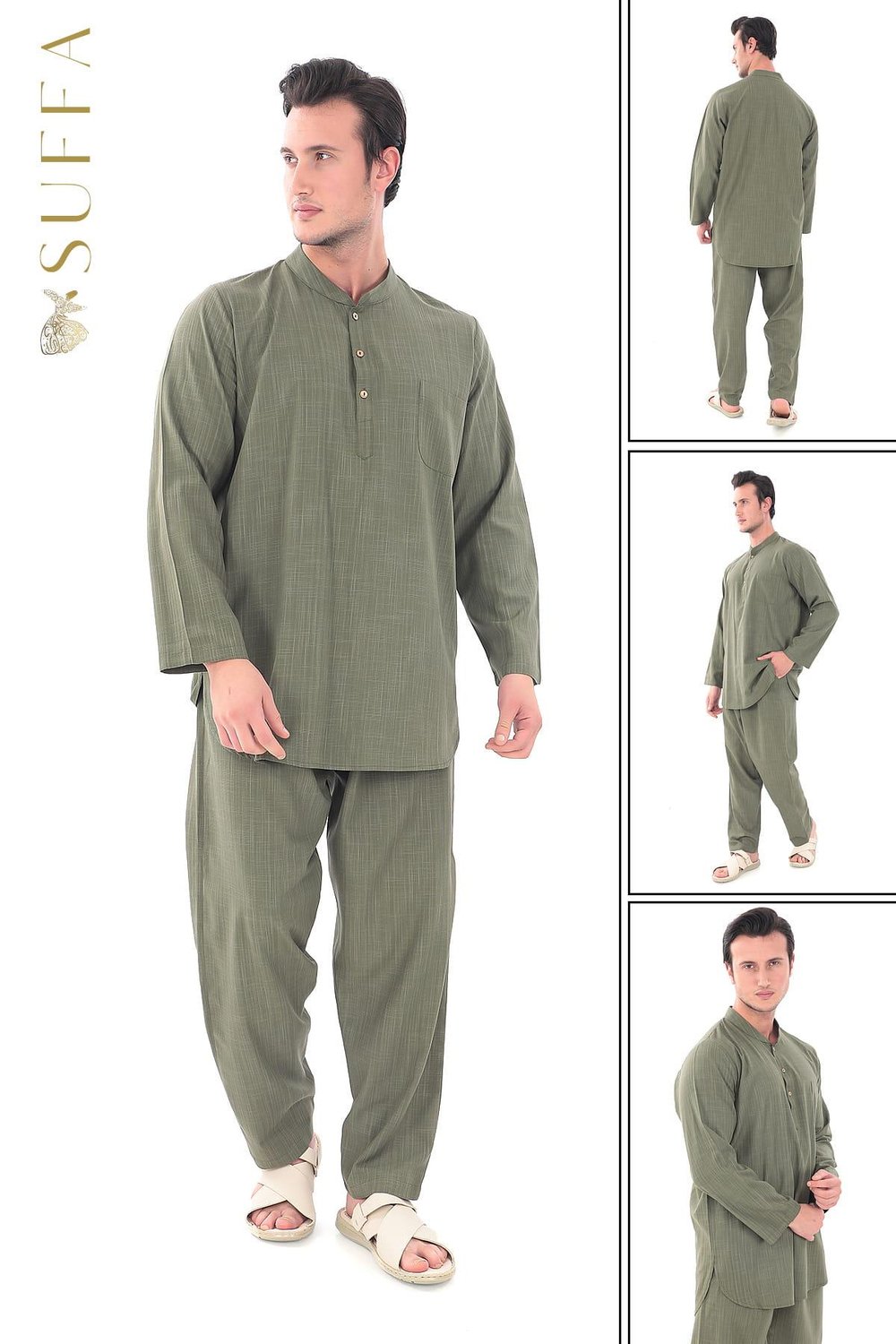 LÜKS Erkek Takım | %100 Pamuk - Umre Kıyafeti 