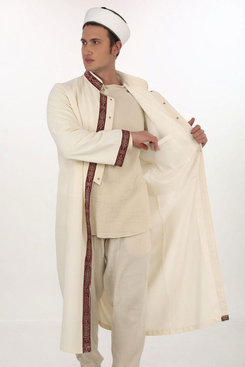 Özel Seri – Bordürlü Yarım Astarlı İmam Cübbesi 