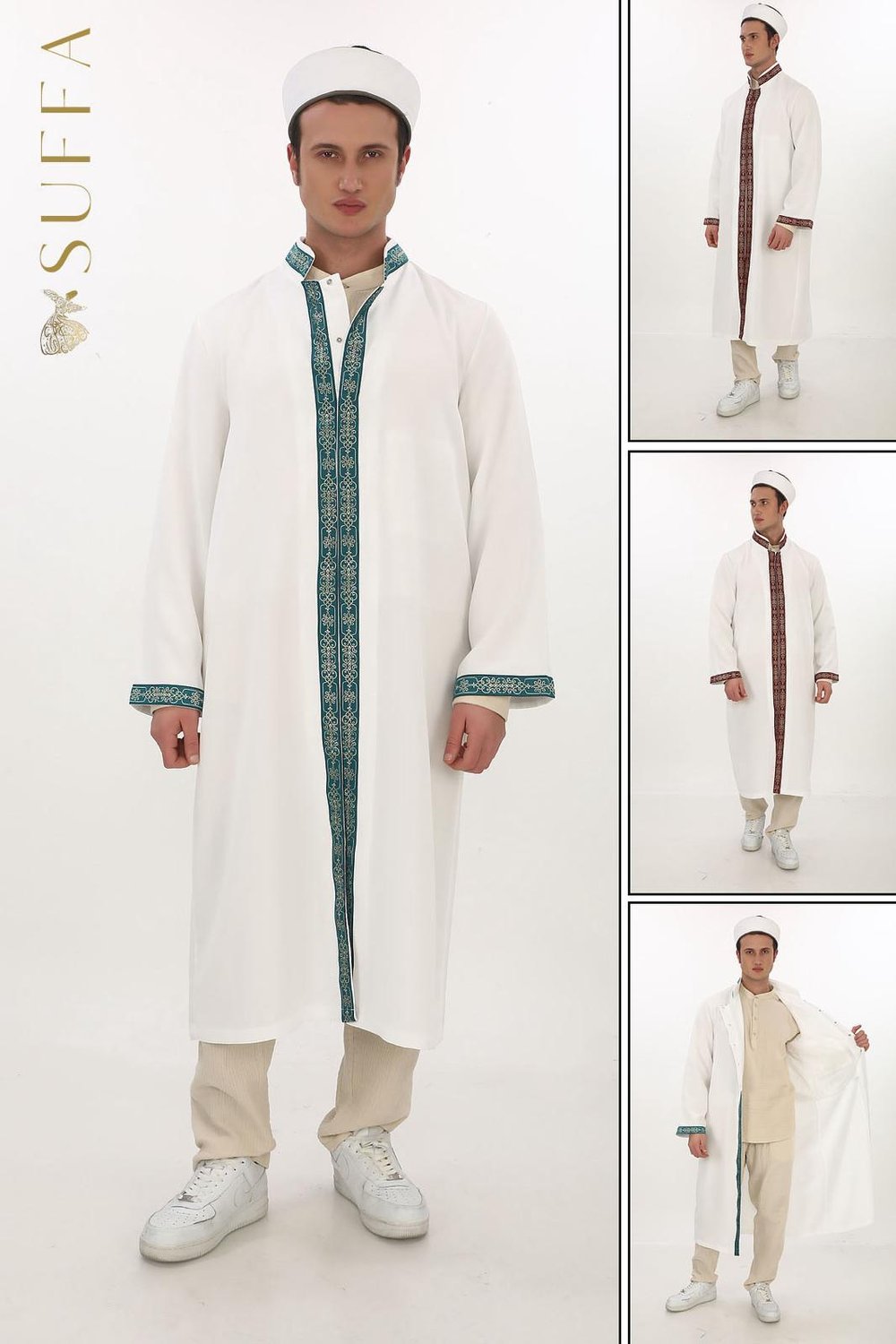 Özel Seri – Bordürlü Yarım Astarlı İmam Cübbesi 