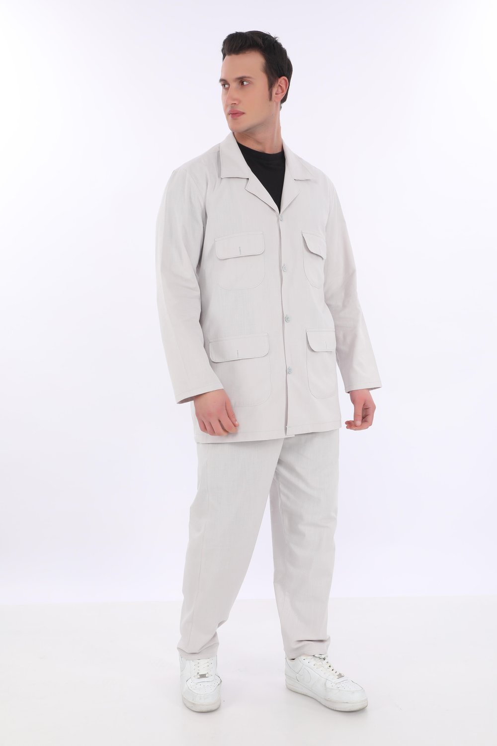 Pamuklu Erkek Safari Takımı | Hac ve Umre Kıyafeti