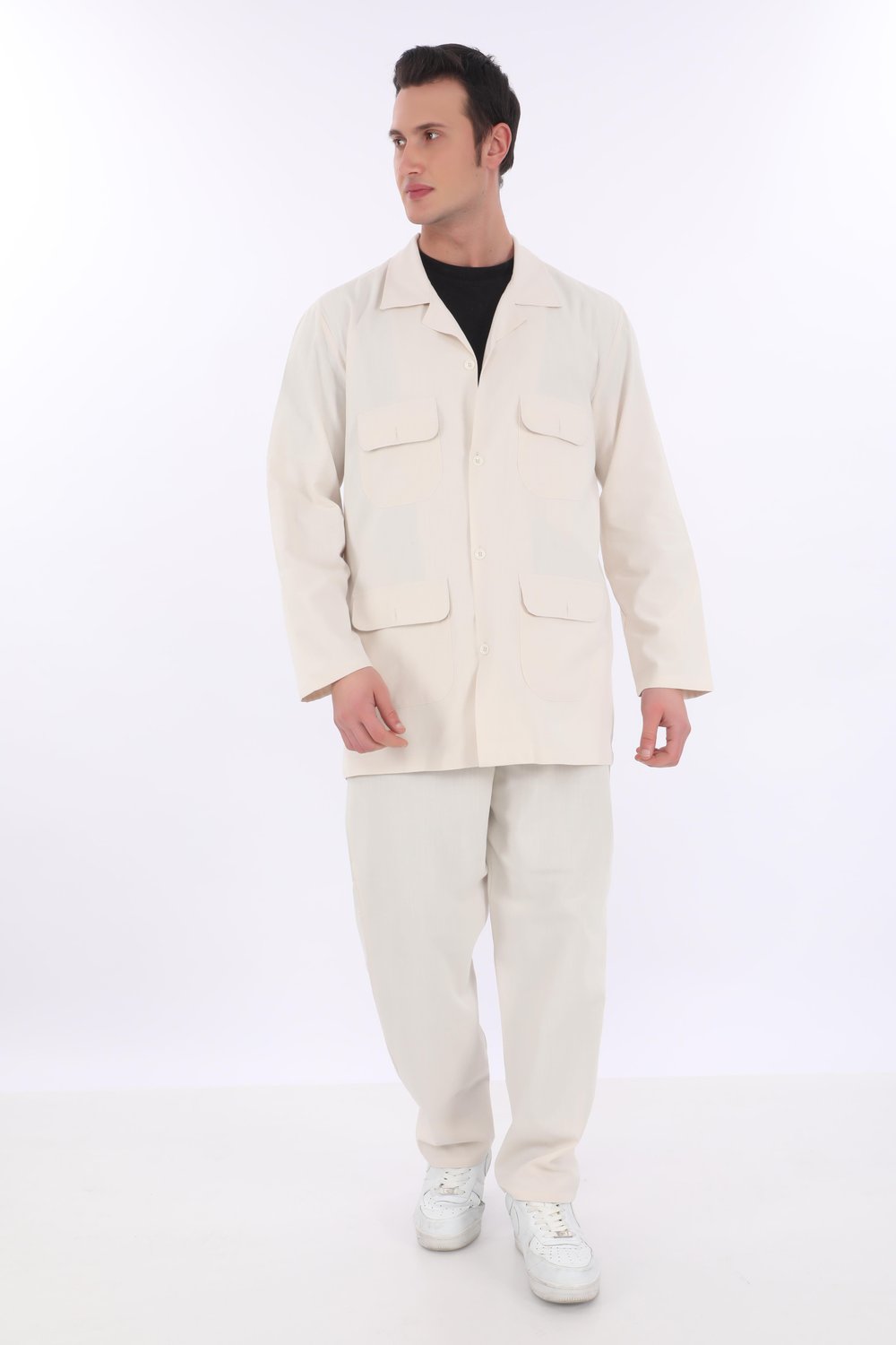 Pamuklu Erkek Safari Takımı | Hac ve Umre Kıyafeti