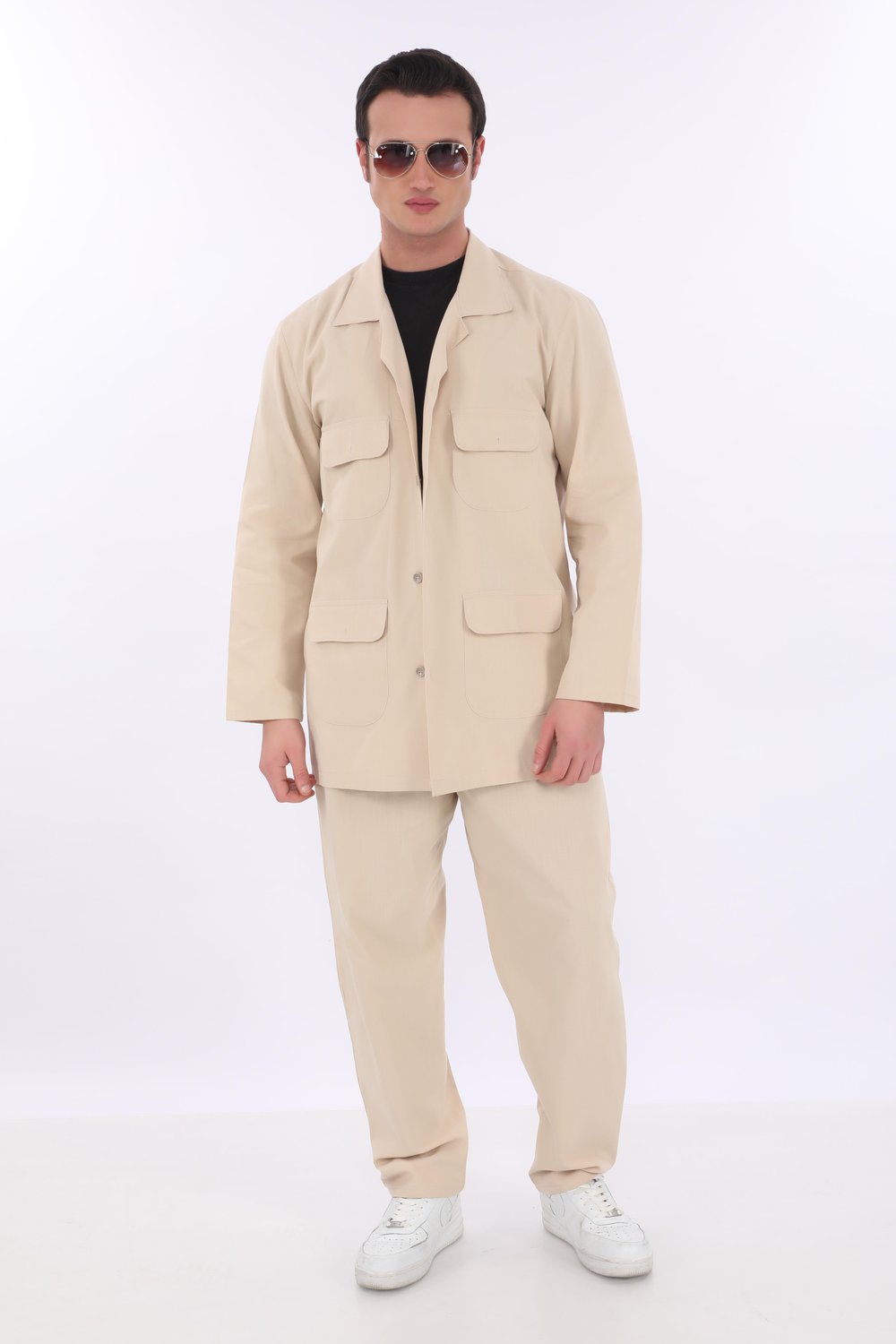 Pamuklu Erkek Safari Takımı | Hac ve Umre Kıyafeti