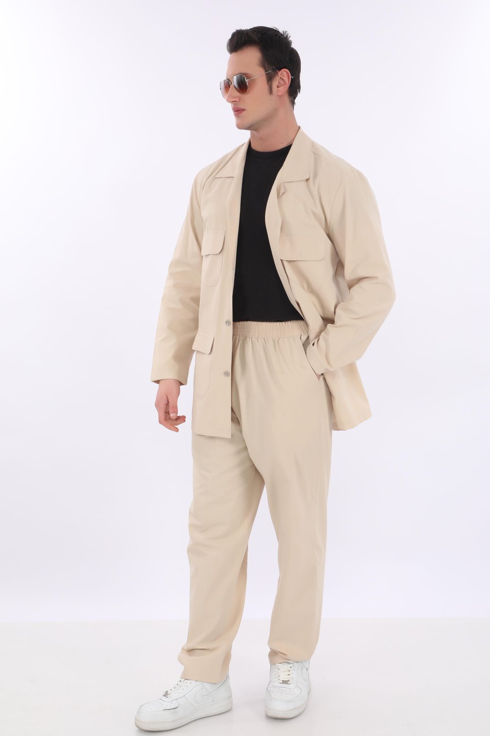 Pamuklu Erkek Safari Takımı | Hac ve Umre Kıyafeti