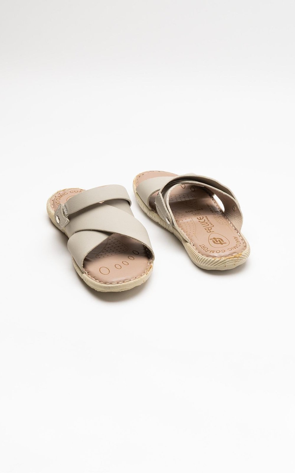 TERLİK-SANDALET DERİ Krem