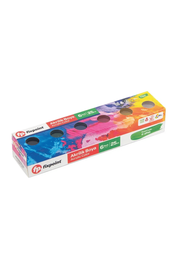 FixPoint Akrilik Boya 6lı 25ml P-6942