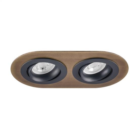 Moda Aydınlatma Sıva Altı İkili Led Spot Eskitme Antrasit MD-D 2052-75
