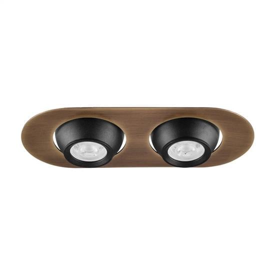 Moda Aydınlatma Sıva Altı İkili Led Spot Eskitme Siyah MD-D 2083-23