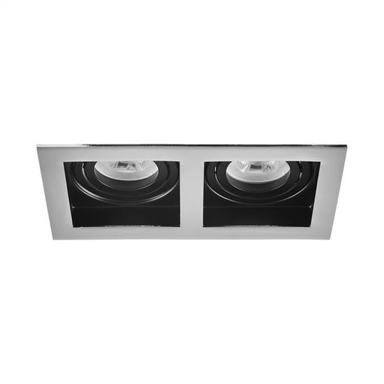 Moda Aydınlatma Sıva Altı İkili Led Spot Siyah Krom Siyah MD-D 2135-24