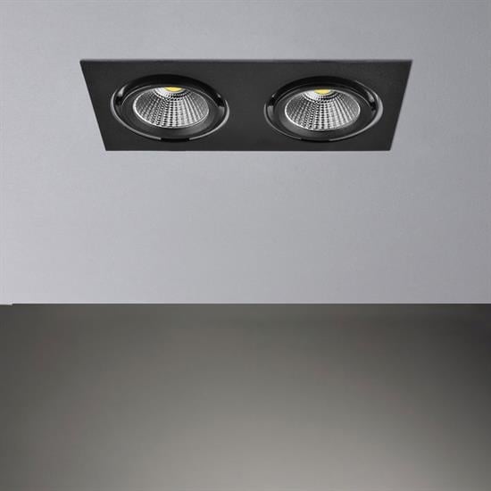 Moda Aydınlatma Sıva Altı İkili Led Spot Siyah MD-D 2041-02