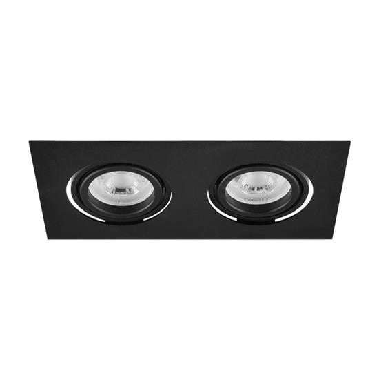 Moda Aydınlatma Sıva Altı İkili Led Spot Siyah MD-D 2069-02