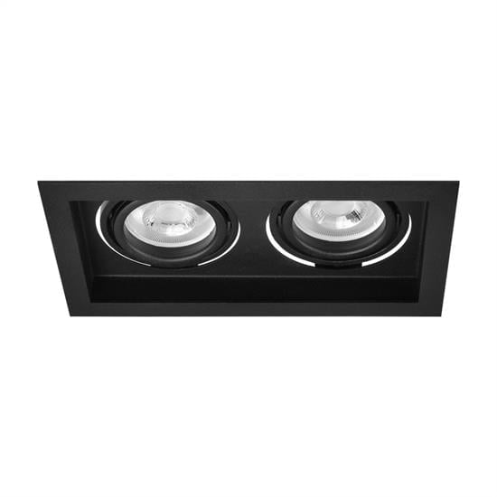 Moda Aydınlatma Sıva Altı İkili Led Spot Siyah MD-D 2074-02