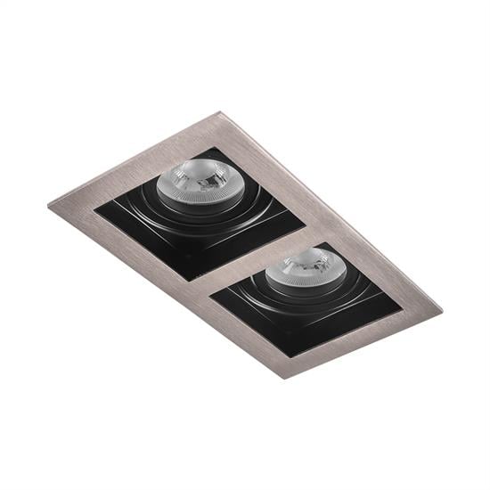 Moda Aydınlatma Sıva Altı İkili Led Spot Siyah Saten Siyah MD-D 2136-66