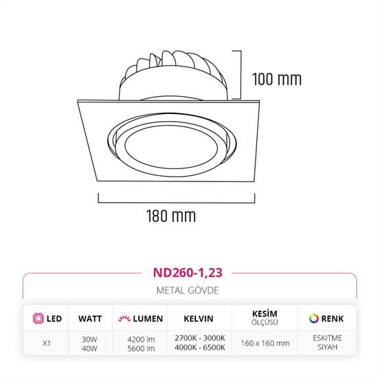 Moda Aydınlatma Sıva Altı Led Spot Eskitme MD-D 2016-23