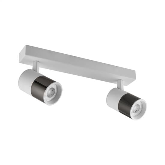 Moda Aydınlatma Sıva Üstü İkili Led Spot Beyaz Platin MD-S 3053-77