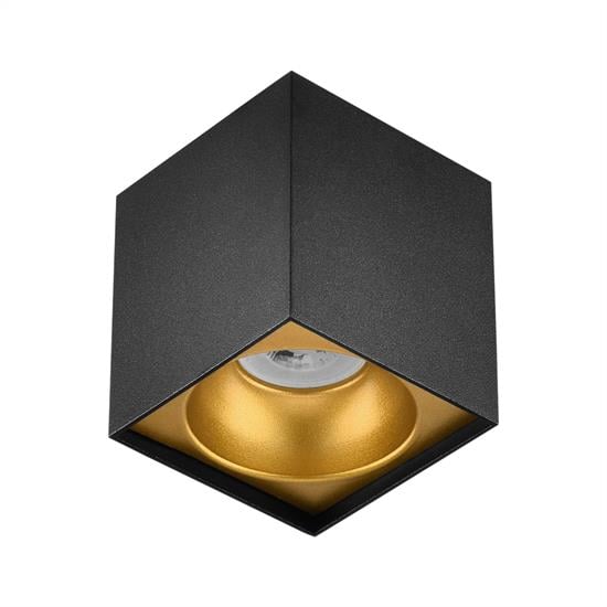 Moda Aydınlatma Sıva Üstü Led Spot Siyah Gold MD-S 3101-21