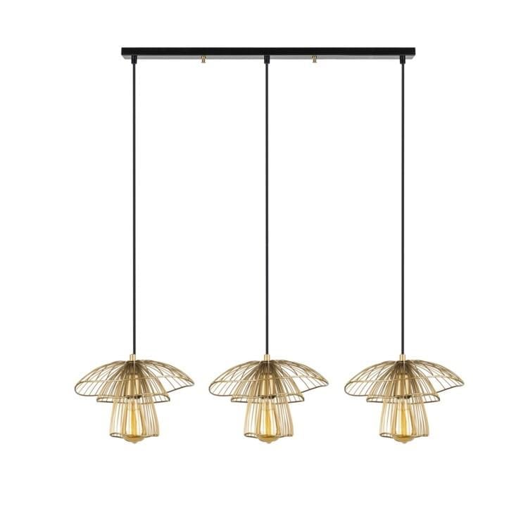Moda Aydınlatma 3lü Dekoratif Sarkıt Armatür Gold MD-S 4427-07