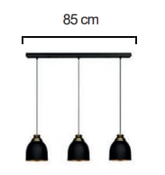 Moda Aydınlatma E-27 Duylu 3lü Dekoratif Sarkıt Armatür MD-S 4027-01-02