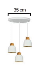 Moda Aydınlatma E-27 Duylu 3lü Dekoratif Sarkıt Armatür MD-S 4030-01-02