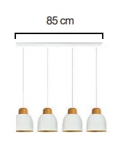 Moda Aydınlatma E-27 Duylu 4lü Dekoratif Sarkıt Armatür MD-S 4032-01-02