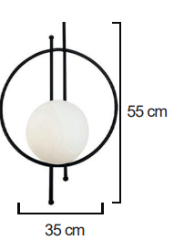 Moda Aydınlatma E-27 Duylu Dekoratif Duvar Aplik MD-A 5042-02-08