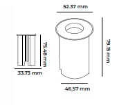 Molled 12-24 Volt 1W Ledli Merdiven Armatürü MOL9028