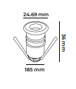 Molled 12 Volt 0,2W Ledli Merdiven Armatürü MOL9021