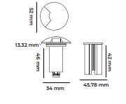 Molled 12 Volt 1W Ledli Merdiven Armatürü MOL9025