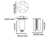 Molled 12 Volt 1W Ledli Merdiven Armatürü MOL9027