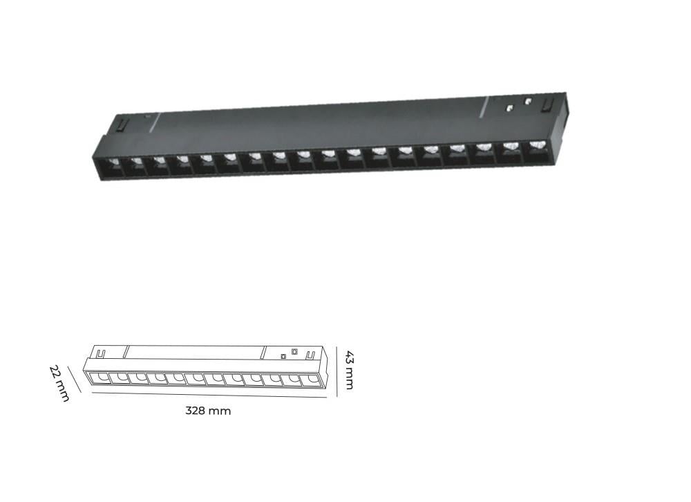 Molled 18W Mercek Lensli Magnet Aydınlatma MOL6030