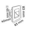 Molled 1W Ledli Radar Sensörlü Merdiven Armatürü MOL9014