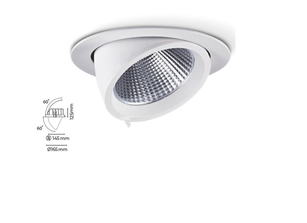 Molled 30W&40W Sıva Altı Salyangoz Led Spot Armatür MOL2072