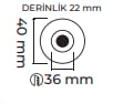 Molled 3W Ledli Sıva Altı Mini Spot MOL7027 B