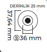 Molled 3W Ledli Sıva Altı Mini Spot MOL7004 