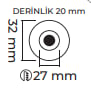 Molled 3W Ledli Sıva Altı Mini Spot MOL7036 SN