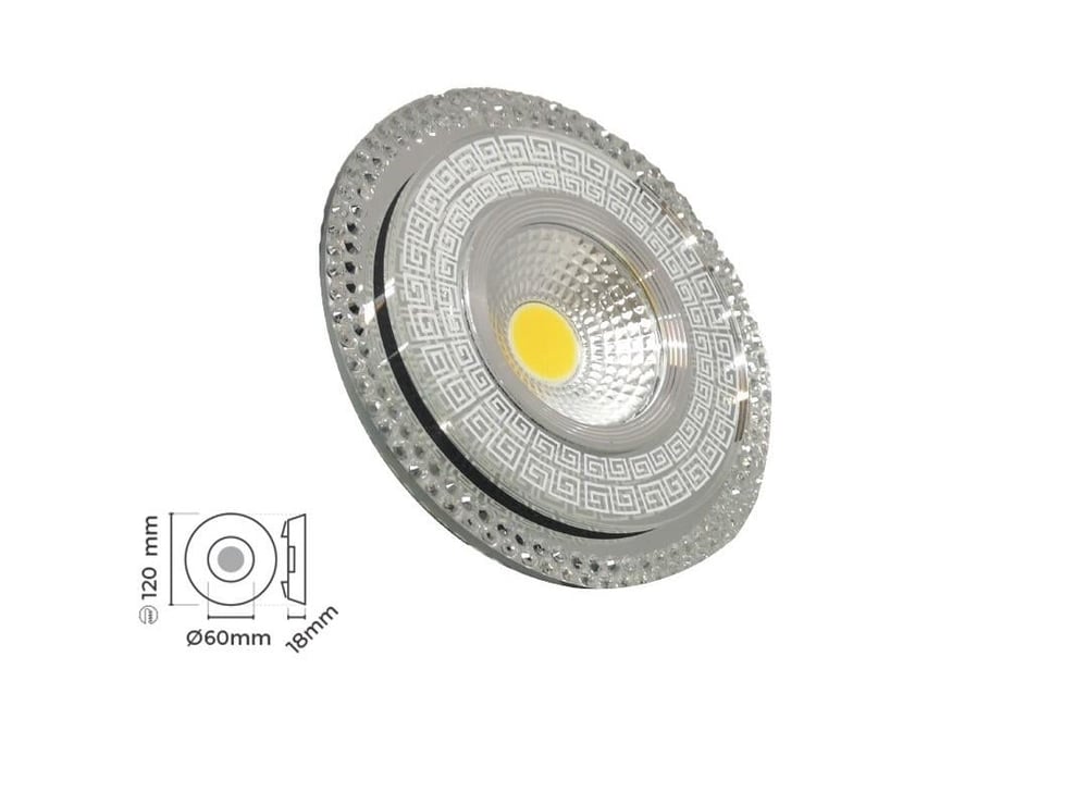 Molled Gu-10 Duylu Sıva Altı Kristal Mini Spot Armatür MOL572