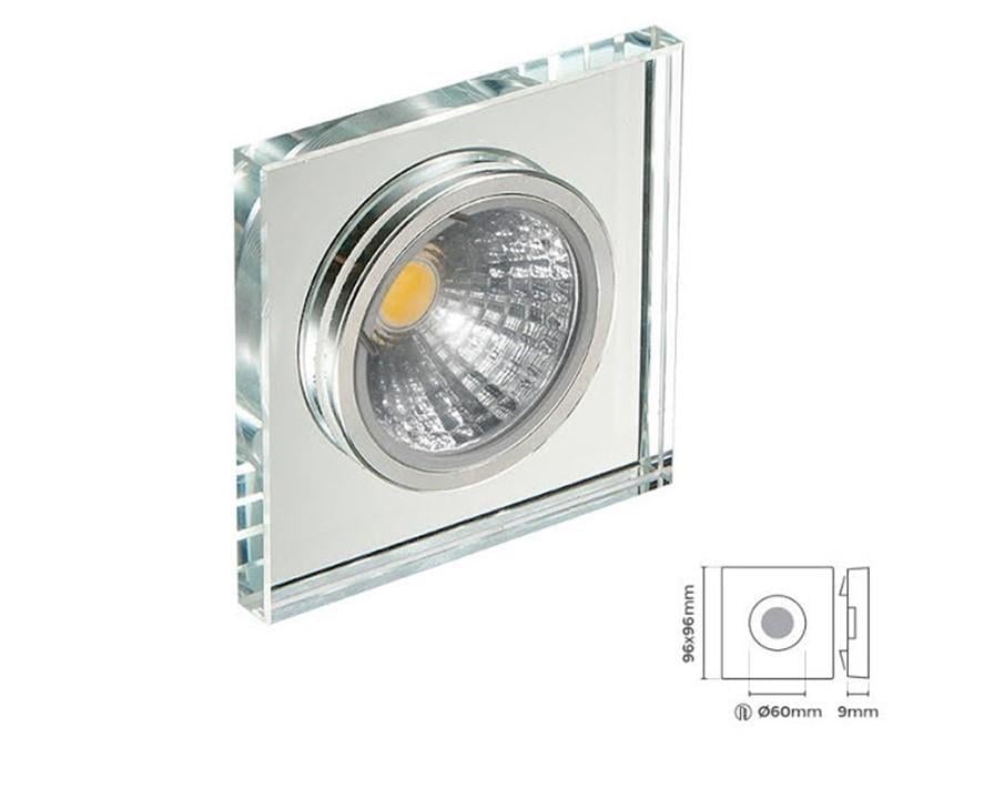 Molled Gu-10 Duylu Sıva Altı Cam Mini Spot Armatür MOL512