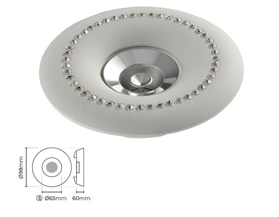 Molled Gu-10 Duylu Sıva Altı Mini Spot Armatür MOL4021