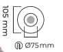 Molled Gu-10 Duylu Sıva Altı Mini Spot Armatür MOL3048