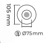 Molled Gu-10 Duylu Sıva Altı Mini Spot Armatür MOL3010