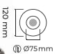 Molled Gu-10 Duylu Sıva Altı Mini Spot Armatür MOL3028