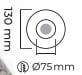 Molled Gu-10 Duylu Sıva Altı Mini Spot Armatür MOL3030