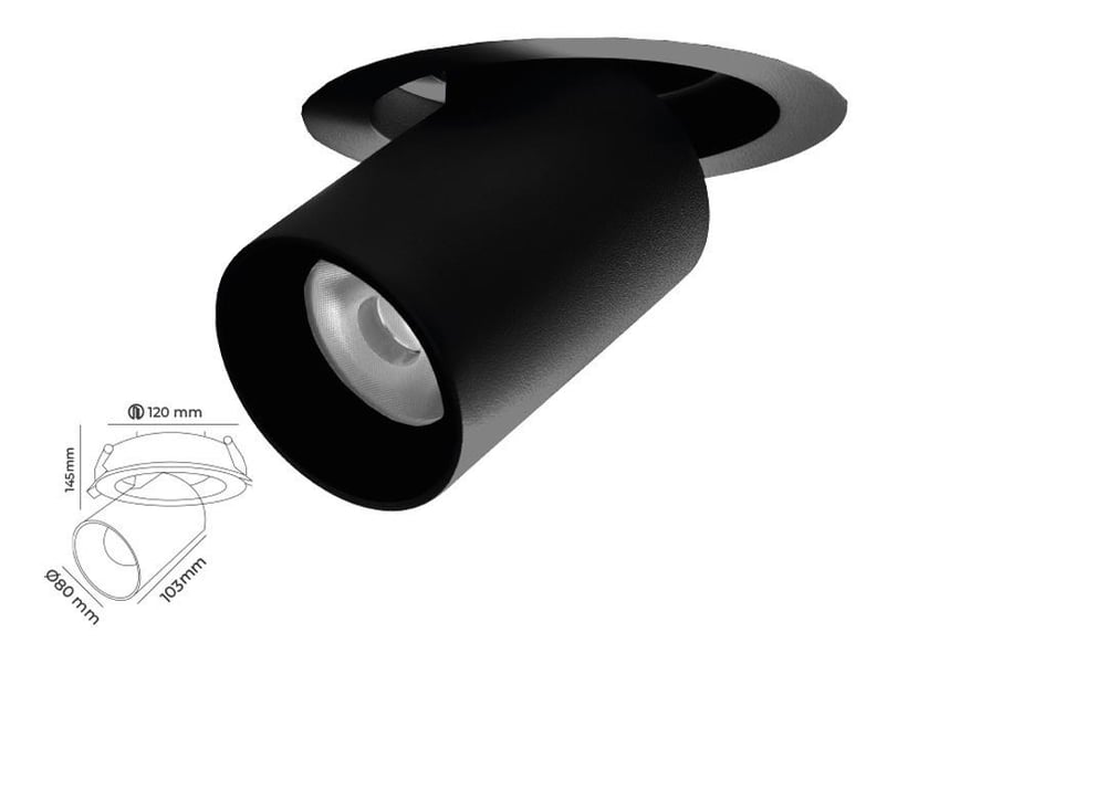 Molled 20W&30W Sıva Altı Hareketli Led Spot Armatür MOL5012