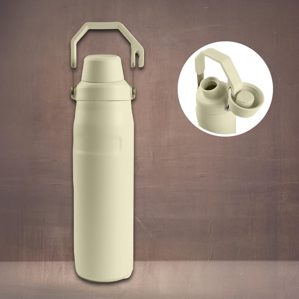 720 ml Paslanmaz Çelik Çift Katmanlı Termos Krem