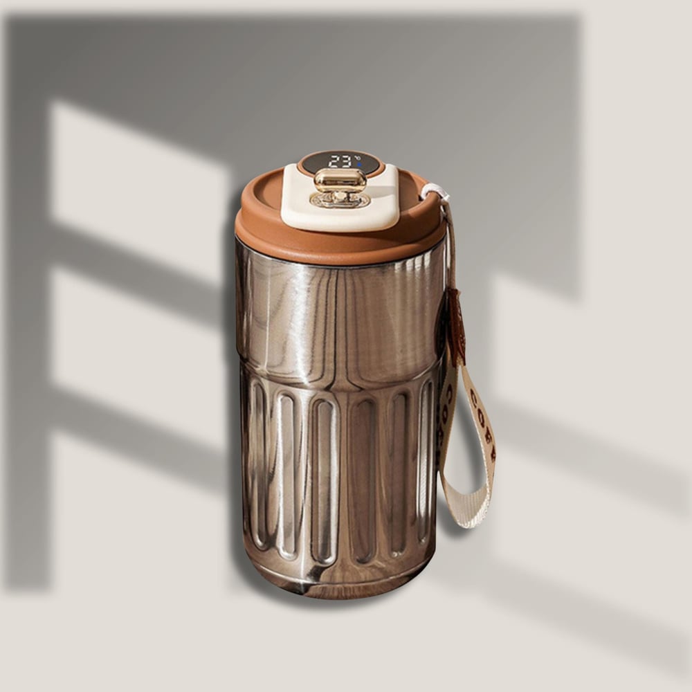 Akıllı Led Sıcaklık Göstergeli Çelik Termos/Mug-400 ml
